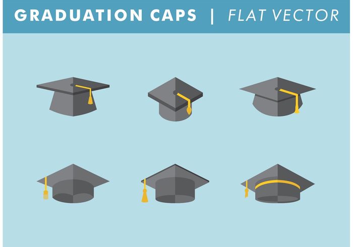 700x490 Free Vector Graduation Caps Vector Free