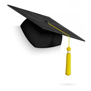 300x300 Photostock Vector Graduation Cap Education Icon On Transparent