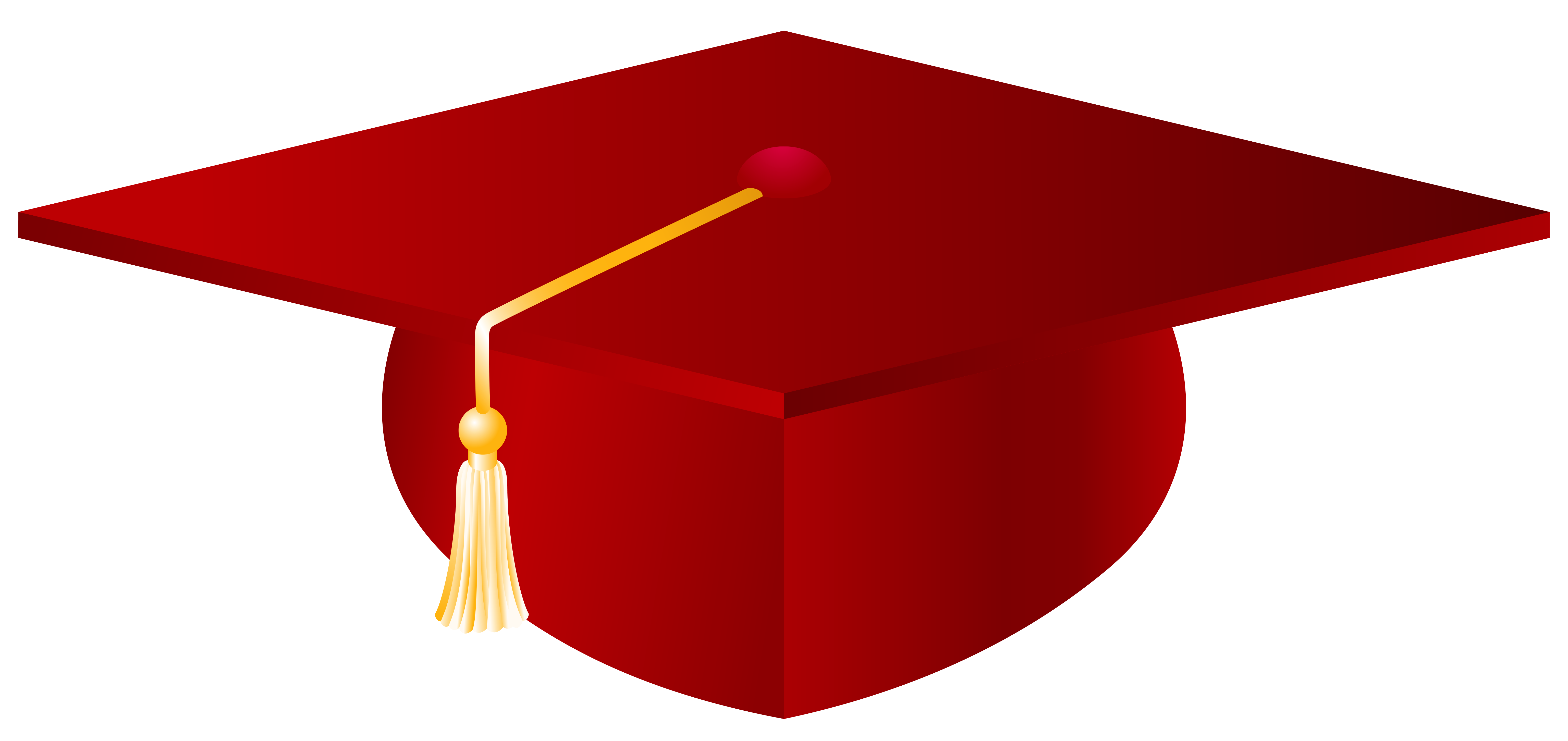 6144x2904 Red Graduation Cap Png Vector Clipart Gallery