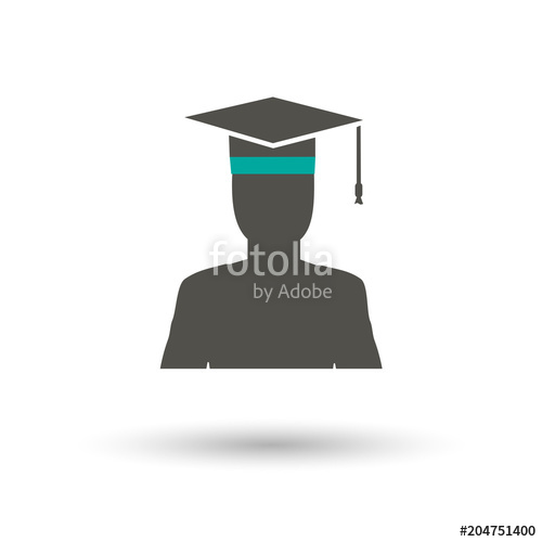 500x500 Graduate Icon Vector Illustration Stock Image And Royalty Free