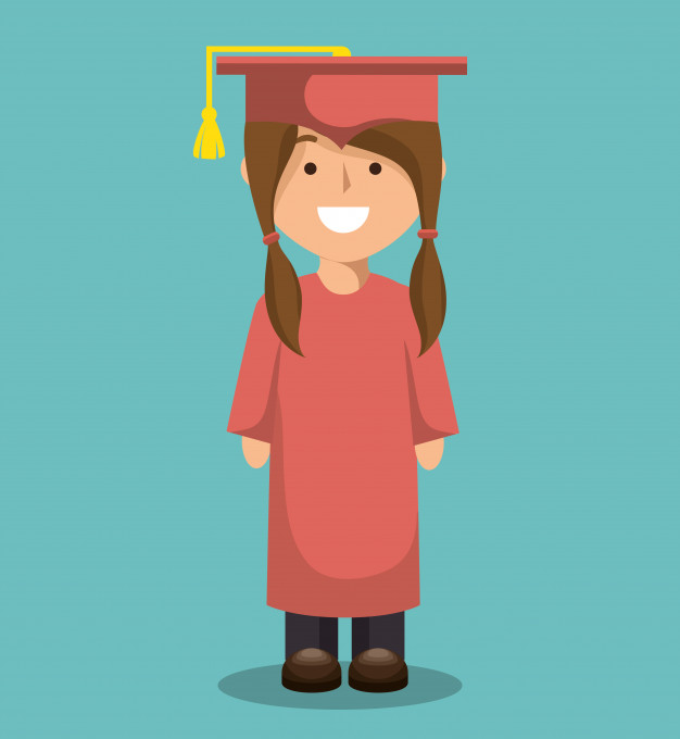 626x680 Student Graduation Uniform Icon Vector Illustration Design Vector