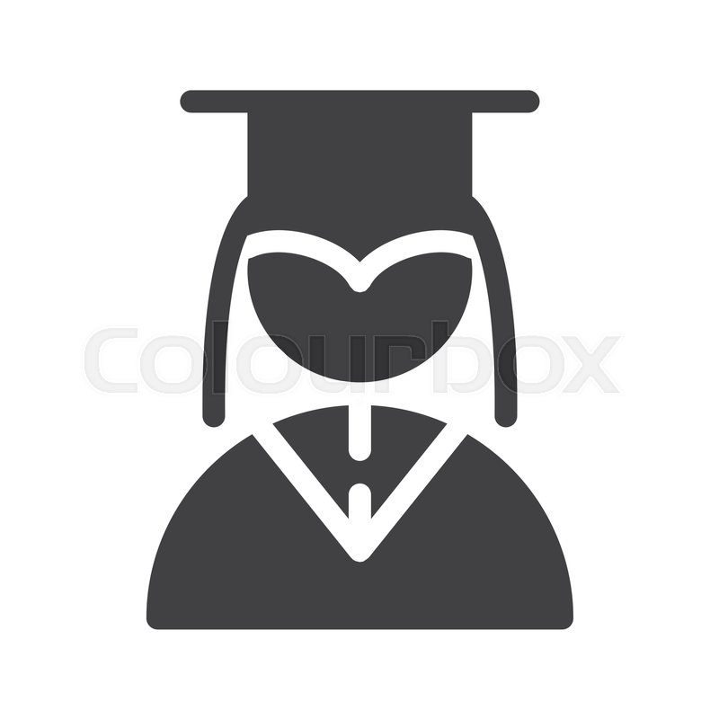 800x800 University Student Graduation Icon Stock Vector Colourbox