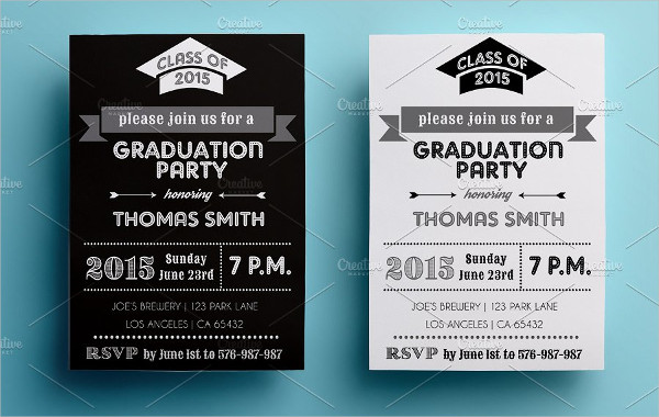 600x380 Examples Of Graduation Invitation Design Vector