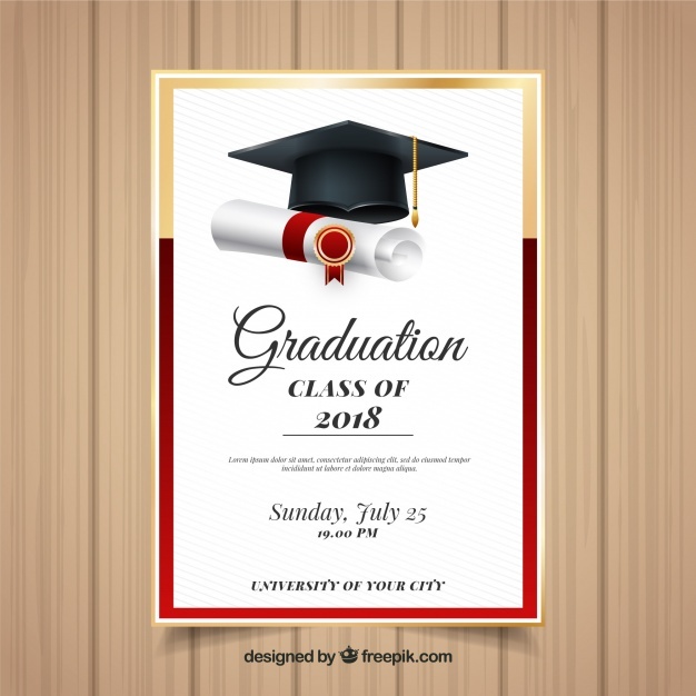 626x626 Graduation Invitation Vectors, Photos And Free Download