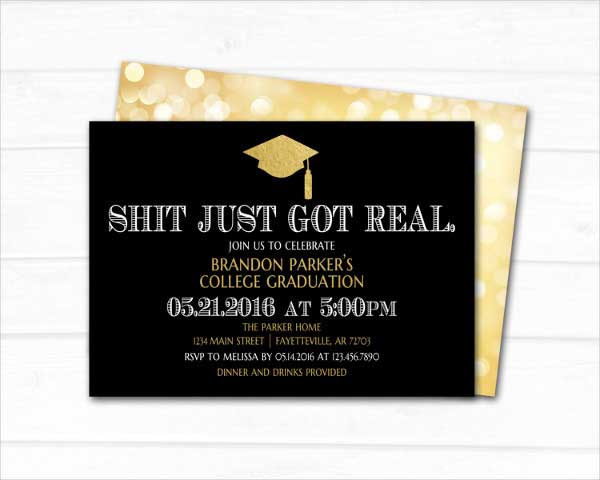 600x480 Graduation Invitation Samples