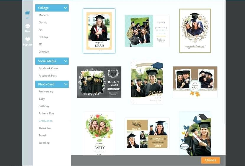 830x563 Choose Graduation Invitation Template Card Design Vector Free