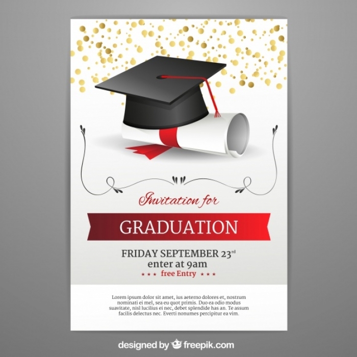 700x700 Cool Free Downloadable Graduation Invitation Templates Gallery