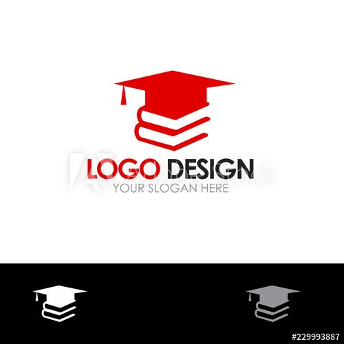 500x500 Graduation Logo Design Vector Illustration