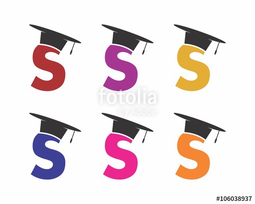 500x400 S Letter Graduation Logo Stock Image And Royalty Free Vector