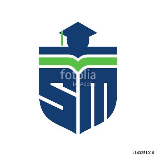 500x500 Letter M And S Logo Vector Graduation Logo Stock Image