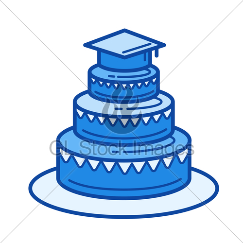 500x500 Graduation Party Line Icon Gl Stock Images