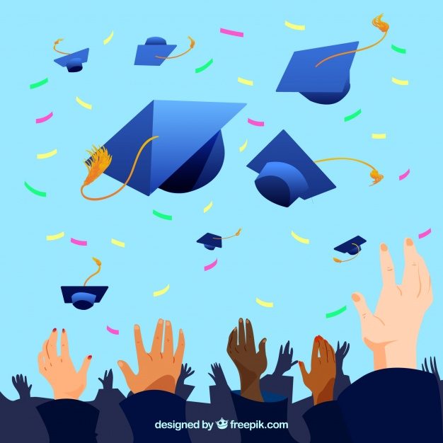 626x626 Graduation Party Background Free Vector