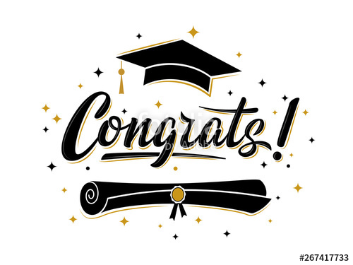 500x375 Congrats! Greeting Sign For Graduation Party Class