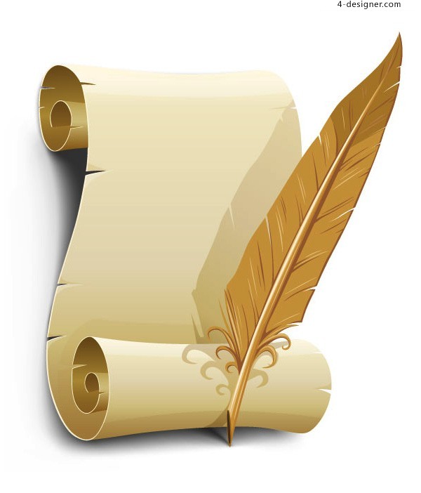 600x702 Scroll Icon Vector