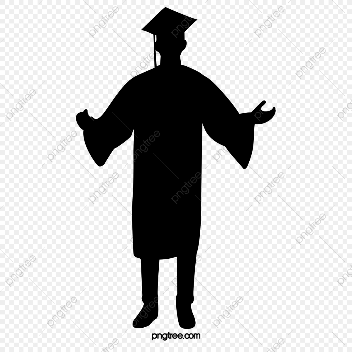 Graduation Silhouette Vector at Vectorified.com | Collection of ...