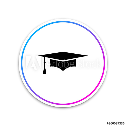 500x500 Graduation Cap Icon Isolated On White Background Graduation Hat