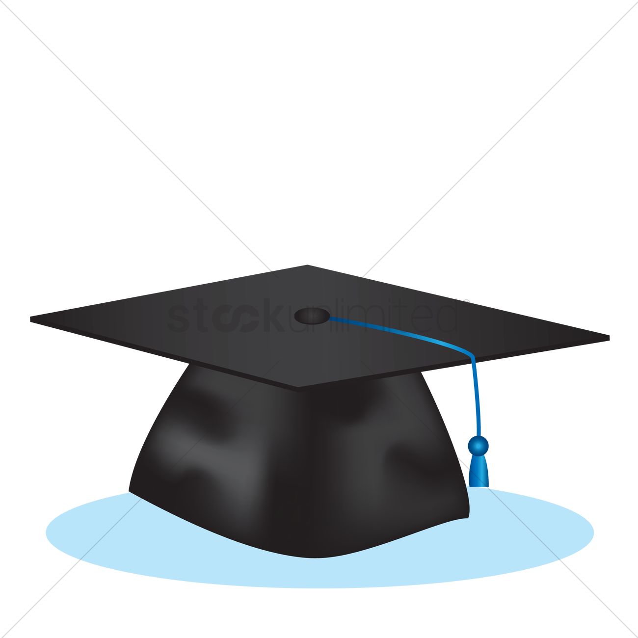 1300x1300 Graduation Cap With Tassel Vector Image