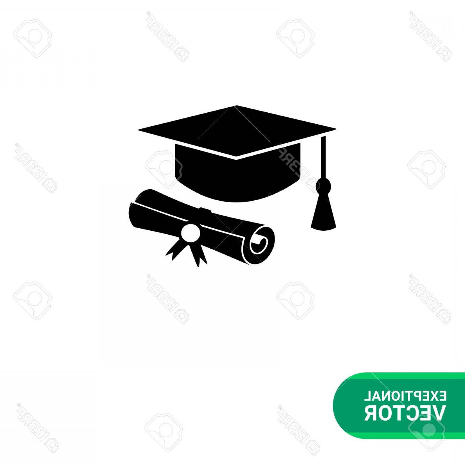 1560x1560 Photostock Vector Monochrome Vector Icon Of Diploma Roll