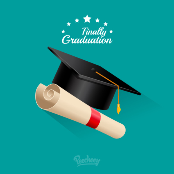 600x601 Finally Graduation Free Vector