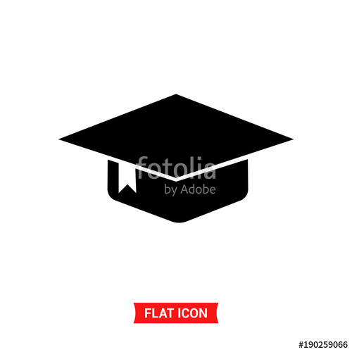 500x500 Graduation Vector Icon Stock Image And Royalty Free Vector