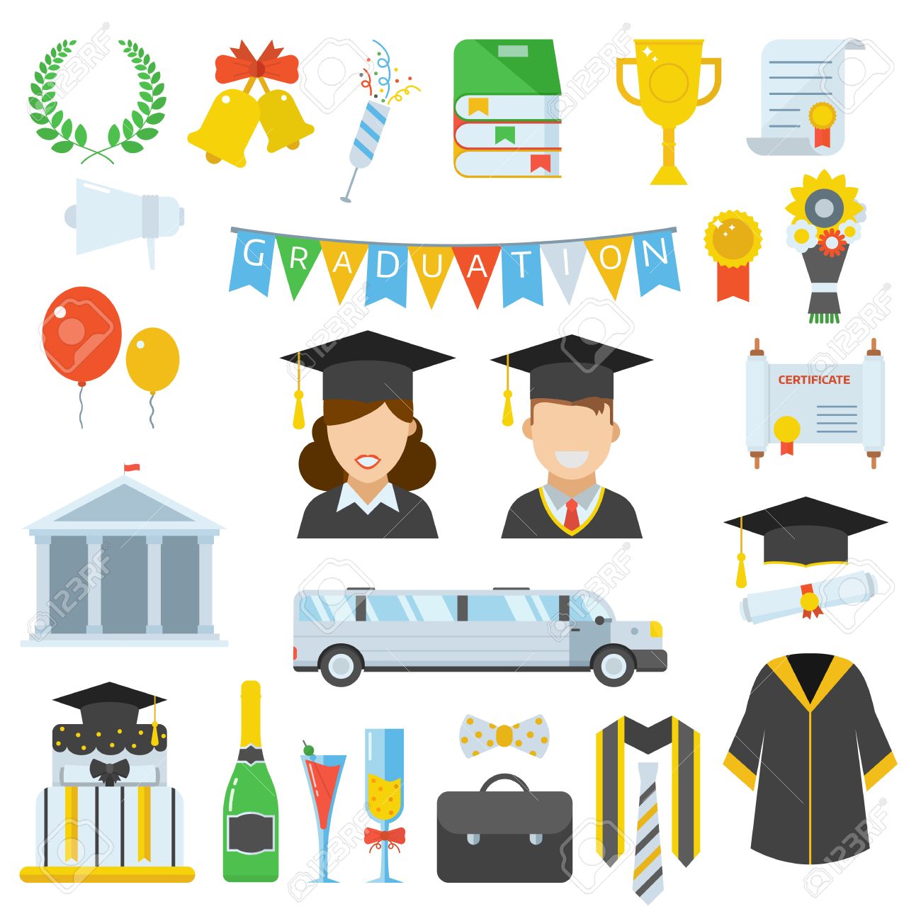1300x1300 Free Graduation Vector