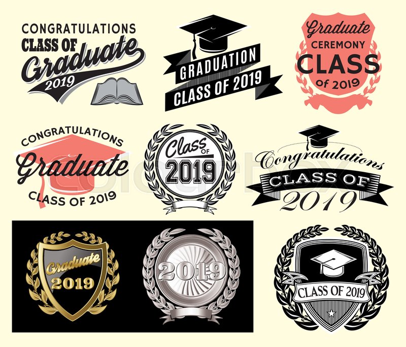 800x685 Graduation Vector Set Class Of Stock Vector Colourbox