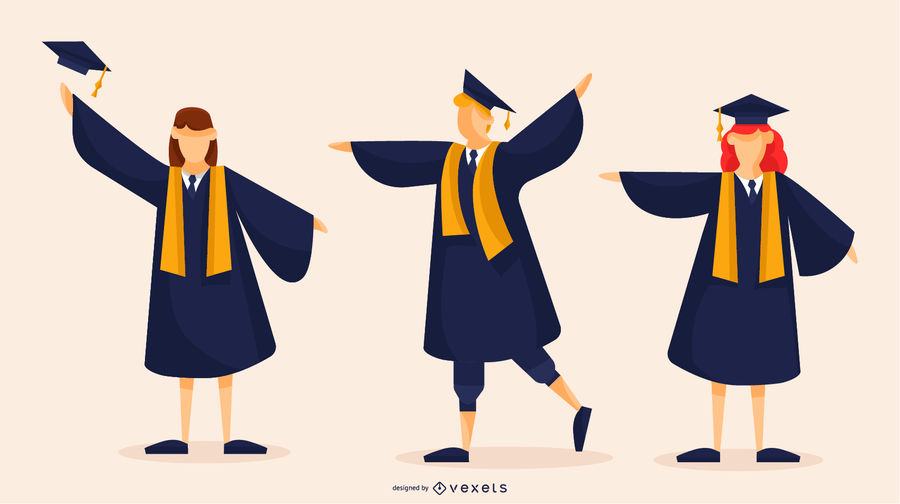 900x504 Graduates Vector Design
