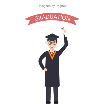 360x360 University Graduate Student Vector, Graduation Vector, Red