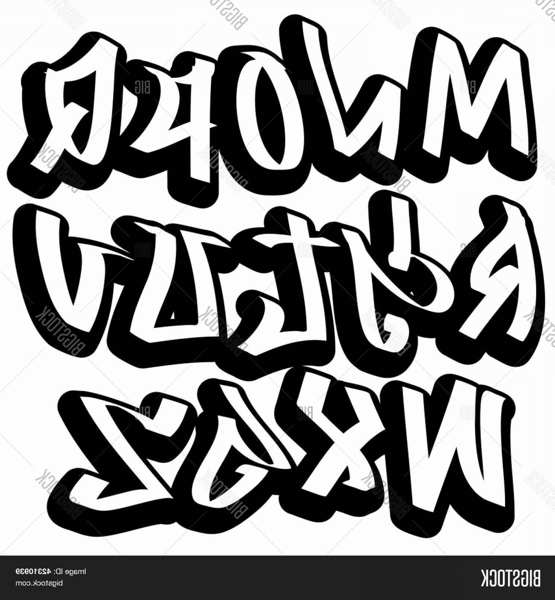 Graffiti Alphabet Vector at Vectorified.com | Collection of Graffiti ...