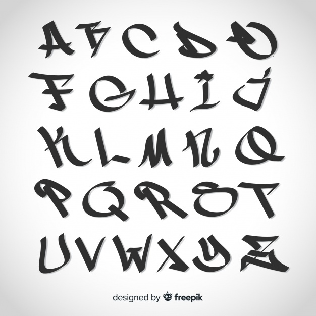 Graffiti Alphabet Vector Free Download 626x626 Graffiti Alphabet Vector Free Download