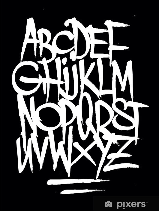 Hand Style Graffiti Font Alphabet Vector Lack Table Veneer 530x700 Hand Style Graffiti Font Alphabet Vector Lack Table Veneer