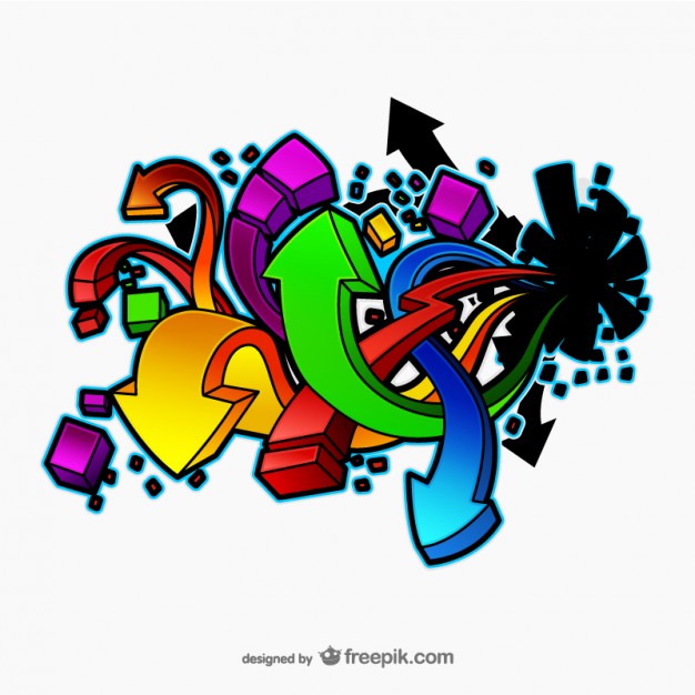 Graffiti Arrows Vector Free Download 626x626 Graffiti Arrows Vector Free Download