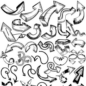 Seamless Pattern Of Graffiti Arrows Drawn 300x300 Seamless Pattern Of Graffiti Arrows Drawn