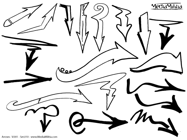 Graffiti Arrows Free Vector Graphics 600x450 Graffiti Arrows Free Vector Graphics