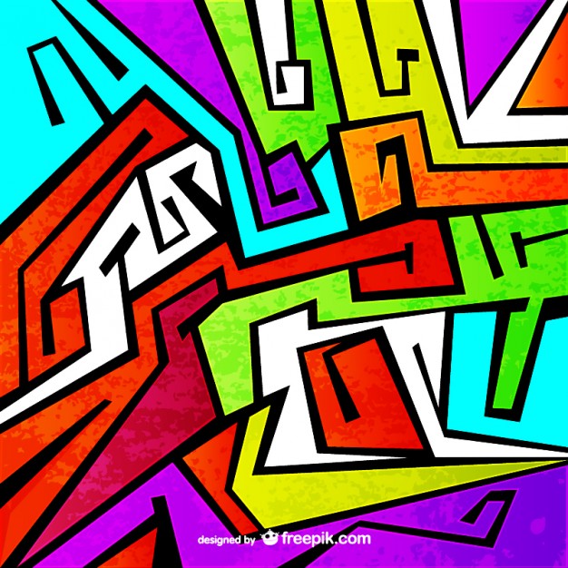 626x626 Colorful Graffiti Vector Vector Free Download