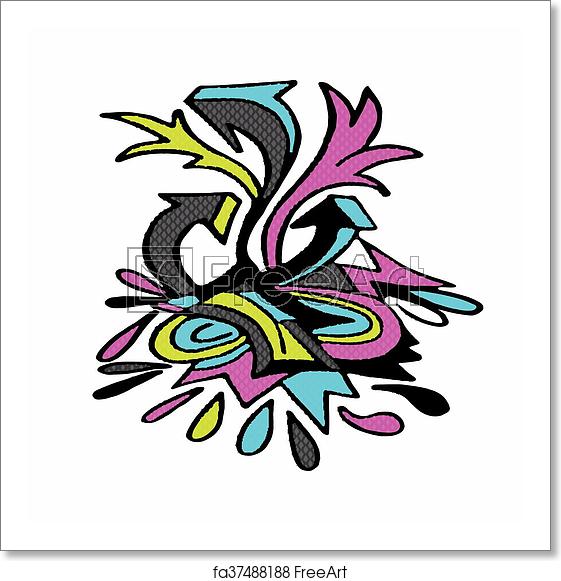 561x581 Free Art Print Of Graffiti Isolated Object On A White Background