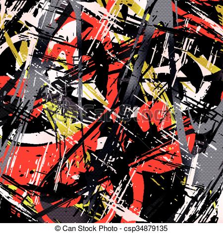 450x470 Graffiti Abstract Geometric Background Vector Illustration Vectors