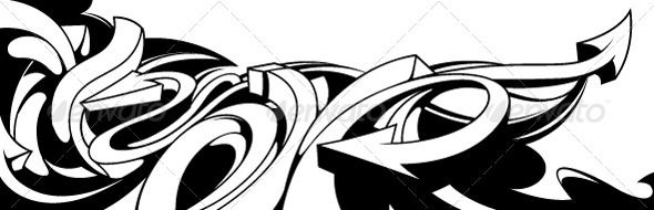 590x190 Black And White Graffiti Background Rsb