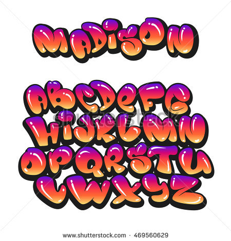 450x470 Graffiti Letters Clipart