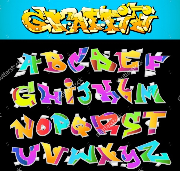 600x569 Graffiti Letters