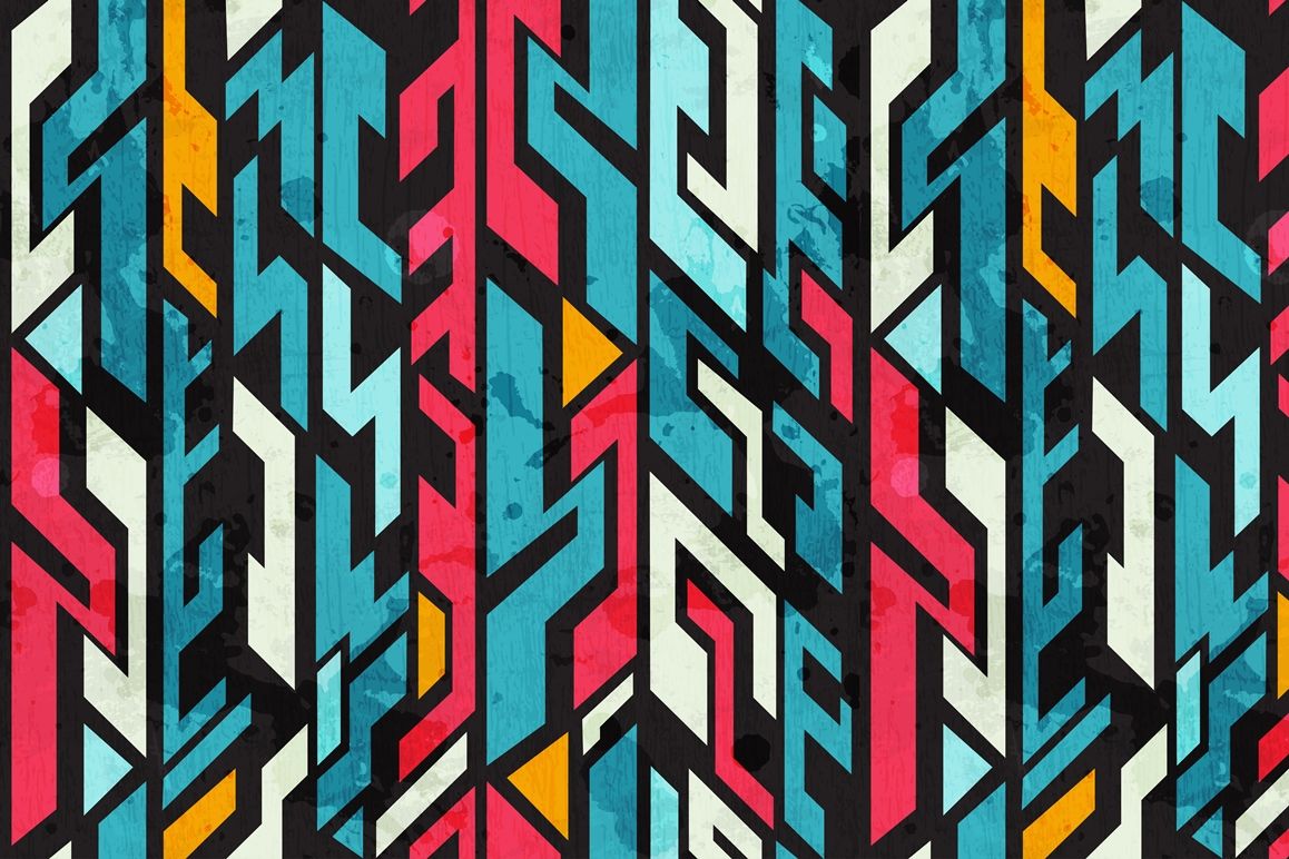 1158x772 Graffiti Vector Patterns Pack