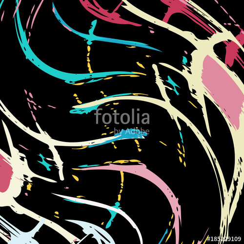 500x500 Beautiful Abstract Dark Graffiti Pattern Vector Illustration