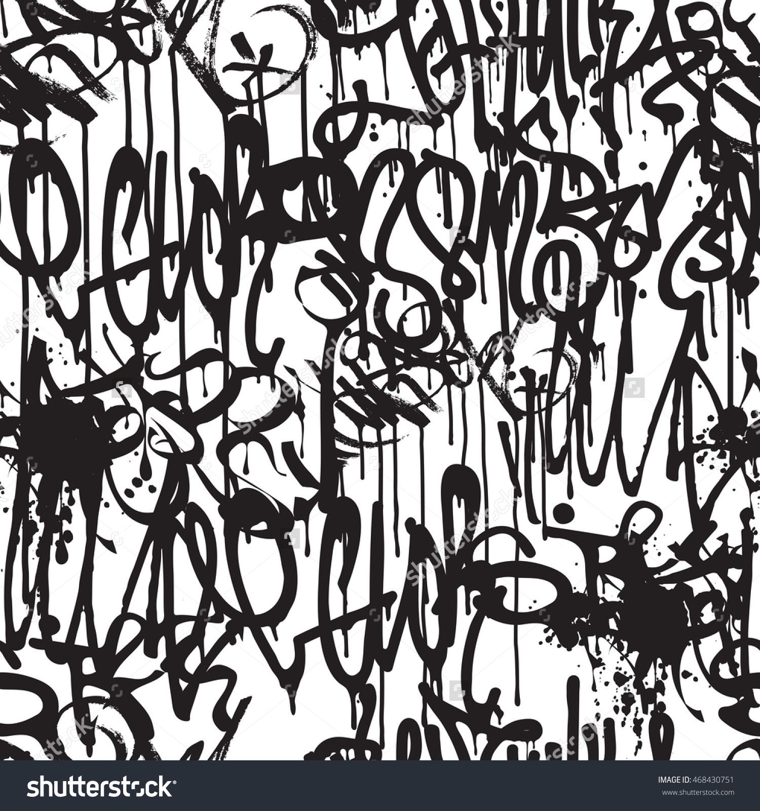 1500x1600 Graffiti Background Seamless Pattern Vector Tags, Writing Street