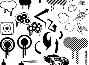 300x220 Graffiti Elements From My Muse Inspiring Art Vector Free