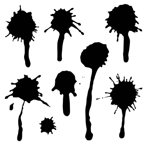 500x500 Ink Dot Splash Vector Material Free Download