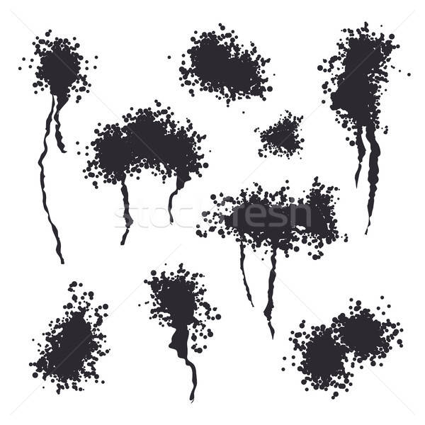 600x600 Spray Black Ink Splash Vector Ash Particles Spray Effect Noise