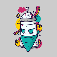 200x200 Graffiti Free Vector Art