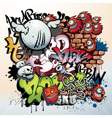 380x400 Graffiti Vector