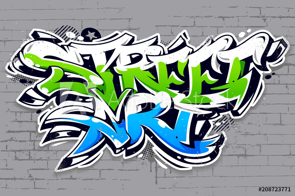 1000x666 Fotografie, Obraz Street Art Graffiti Vector Lettering Posters Cz