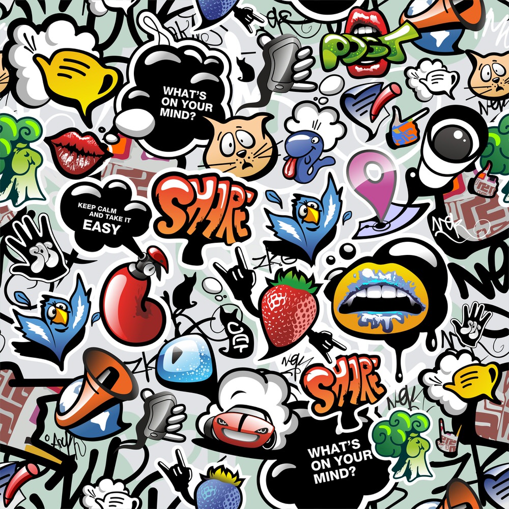 1000x1000 Graffiti Background Free Vector Cdr Free Download Vector Graphic Art